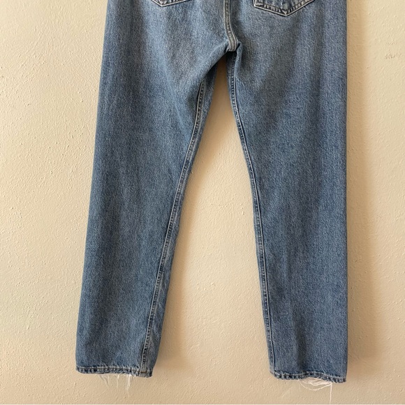 AGOLDE Mia Straight leg Distressed Jeans Rule size 24 light wash - Picture 11 of 15